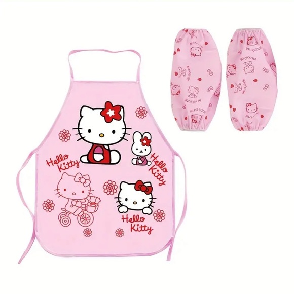 NEW Sanrio Hello Kitty Apron - Sleeveless Bib for Home Use & Crafts |Waterproof - Picture 5 of 6